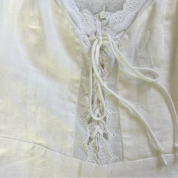 Reformation Rose Jumpsuit in white / ivory size 2 - Picture 13 of 14